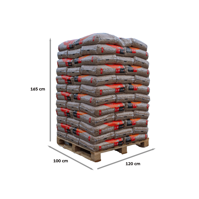 Granulés de bois Crépito (palette de 72 sacs - 1080kg)