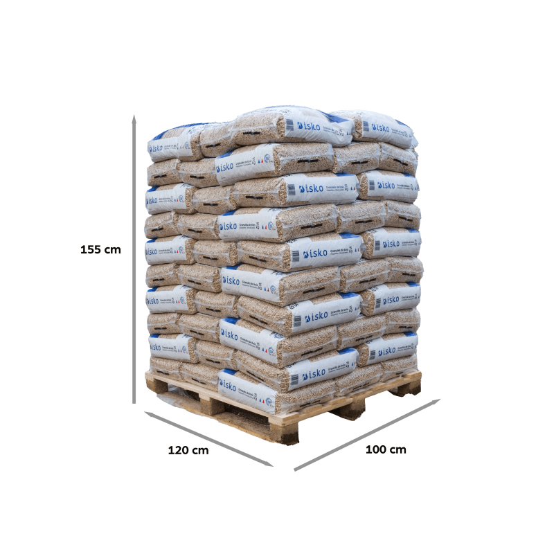 Granulés de bois ISKO - Palette de 70 sacs 1050kg