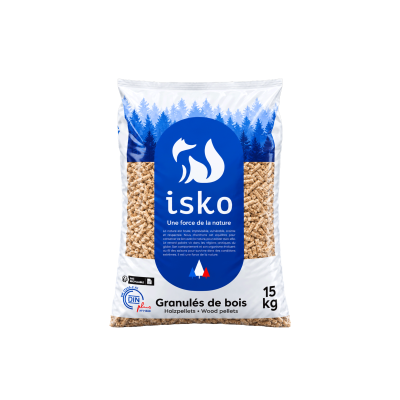 Granulés de bois ISKO - Palette de 70 sacs 1050kg