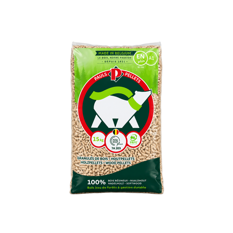 Granulés de bois PAULS Pellets 70 sacs -1050kg
